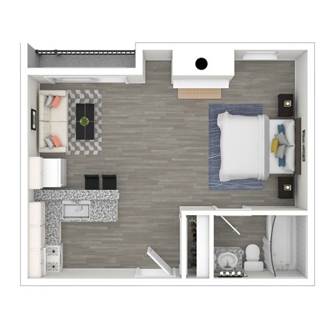 3D - Studio Floor Plan